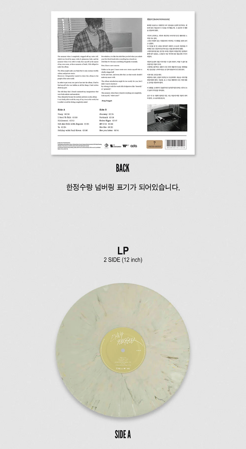 BANG YONGGUK (B.A.P) - 1ST FULL ALBUM (LIMITED EDITION LP)