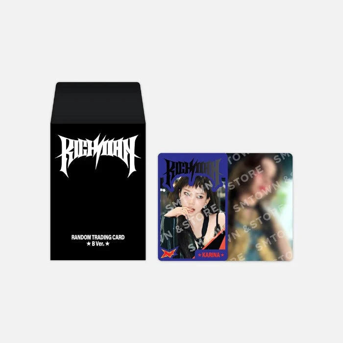 AESPA - RANDOM TRADING CARD SET (RICH MAN POP UP OFFICIAL MD) Nolae