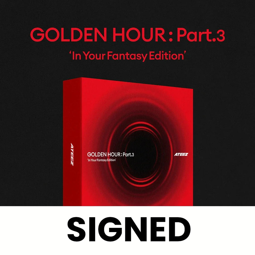 ATEEZ サン サイン アルバム In Your Fantasy US限定 ATEEZ - GOLDEN HOUR : PART.3 (IN YOUR FANTASY EDITION) (SIGNED)