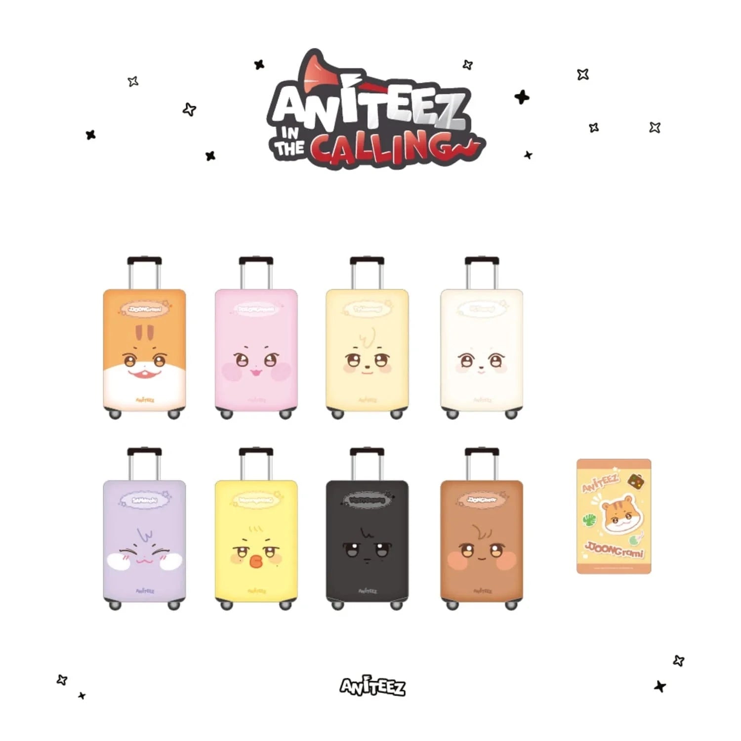 ATEEZ - LUGGAGE COVER (ANITEEZ IN THE CALLING OFFICIAL MD) Nolae