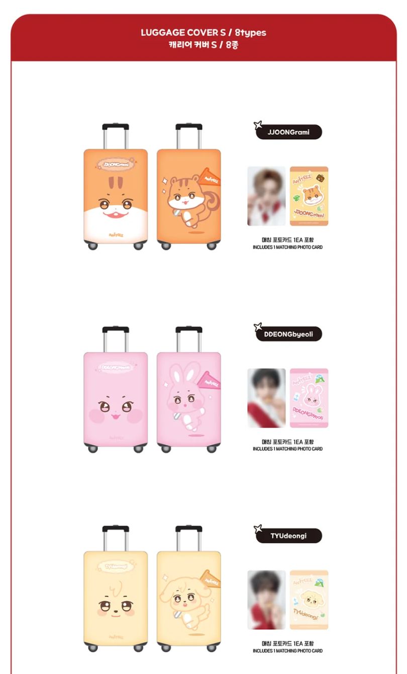 ATEEZ - LUGGAGE COVER (ANITEEZ IN THE CALLING OFFICIAL MD) Nolae