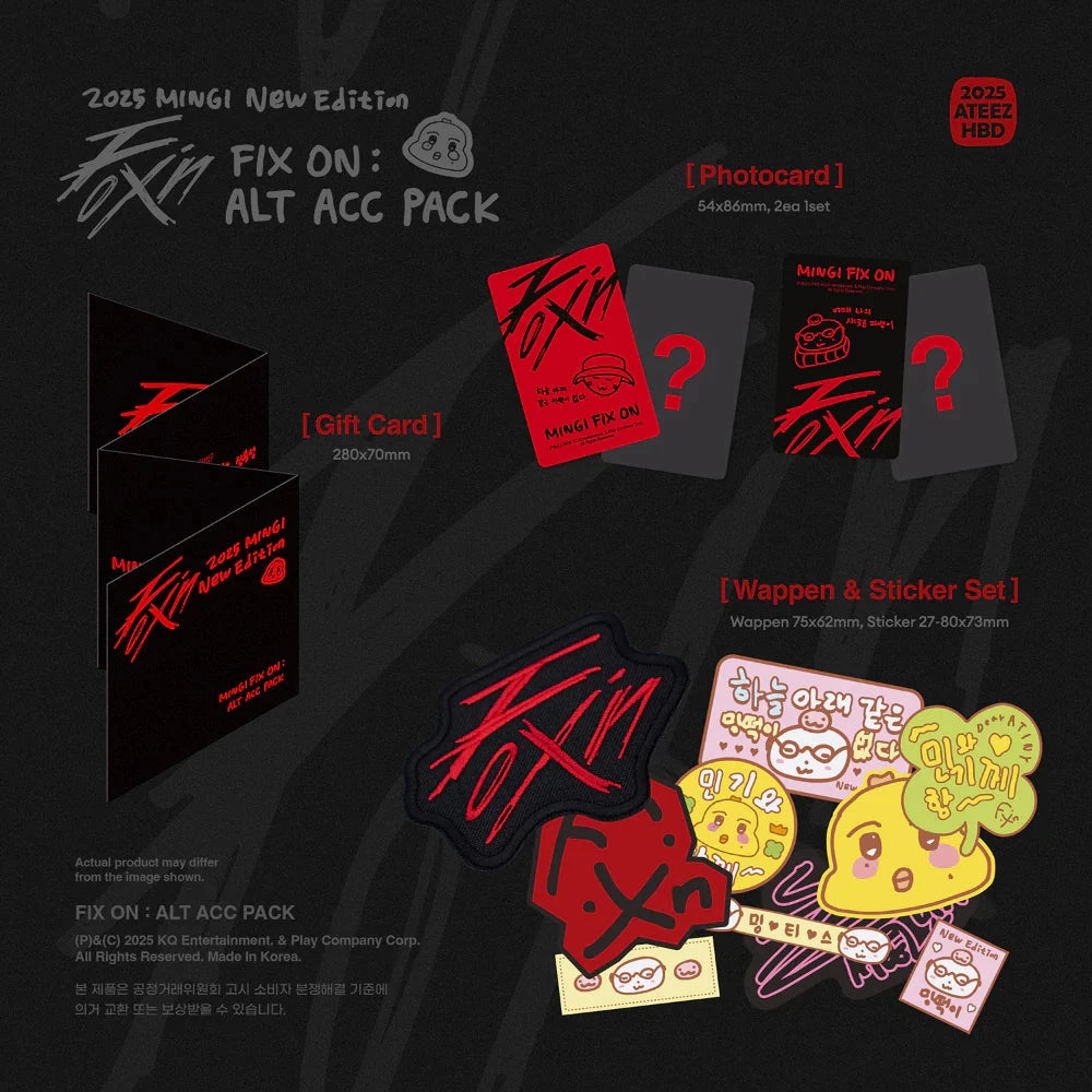 ATEEZ - MINGI FIX ON : ALT ACC PACK Nolae