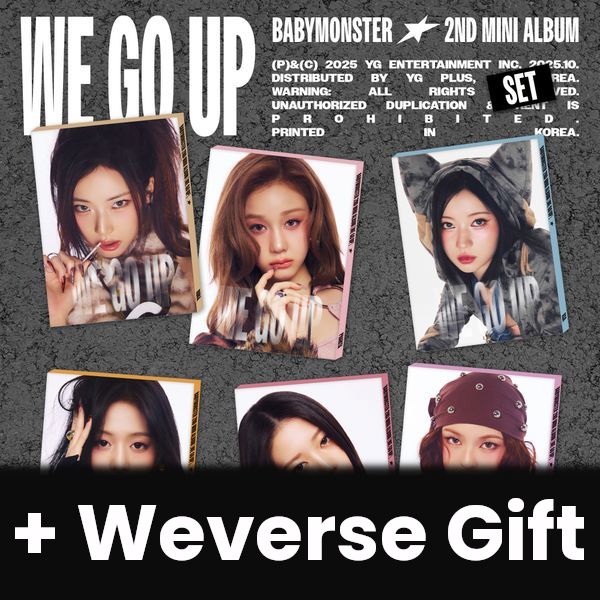 BABYMONSTER - WE GO UP (PATTERN VER.) + Weverse Gift Nolae
