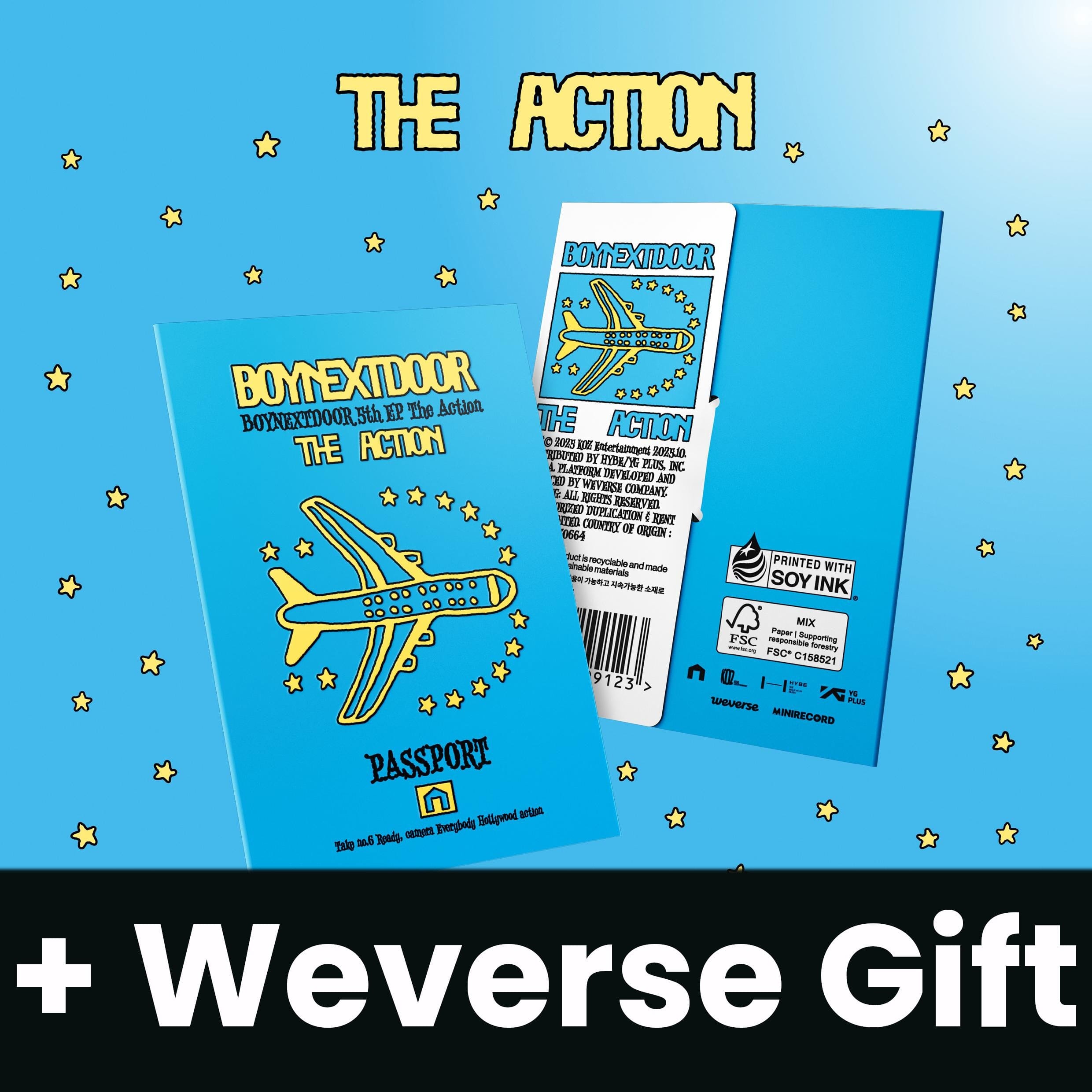 BOYNEXTDOOR - THE ACTION (WEVERSE ALBUMS VER.) + WEVERSE GIFT Nolae