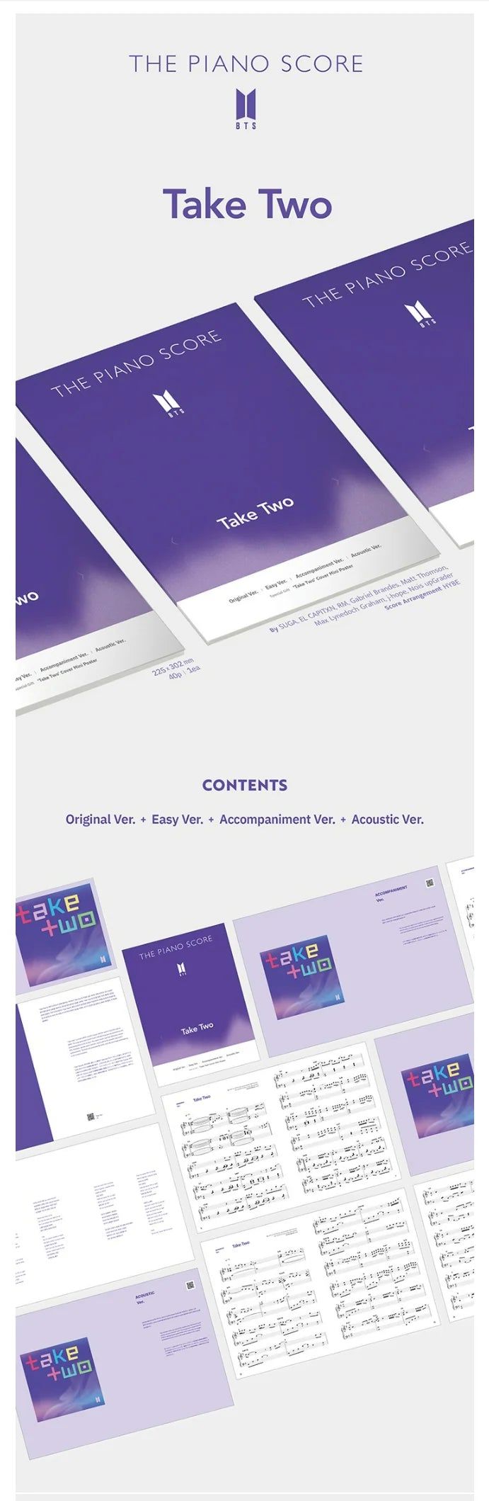 BTS - TAKE TWO THE PIANO SCORE Nolae