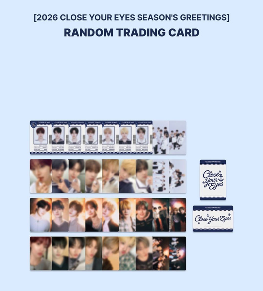 CLOSE YOUR EYES - RANDOM TRADING CARD (2026 SEASON'S GREETINGS) Nolae