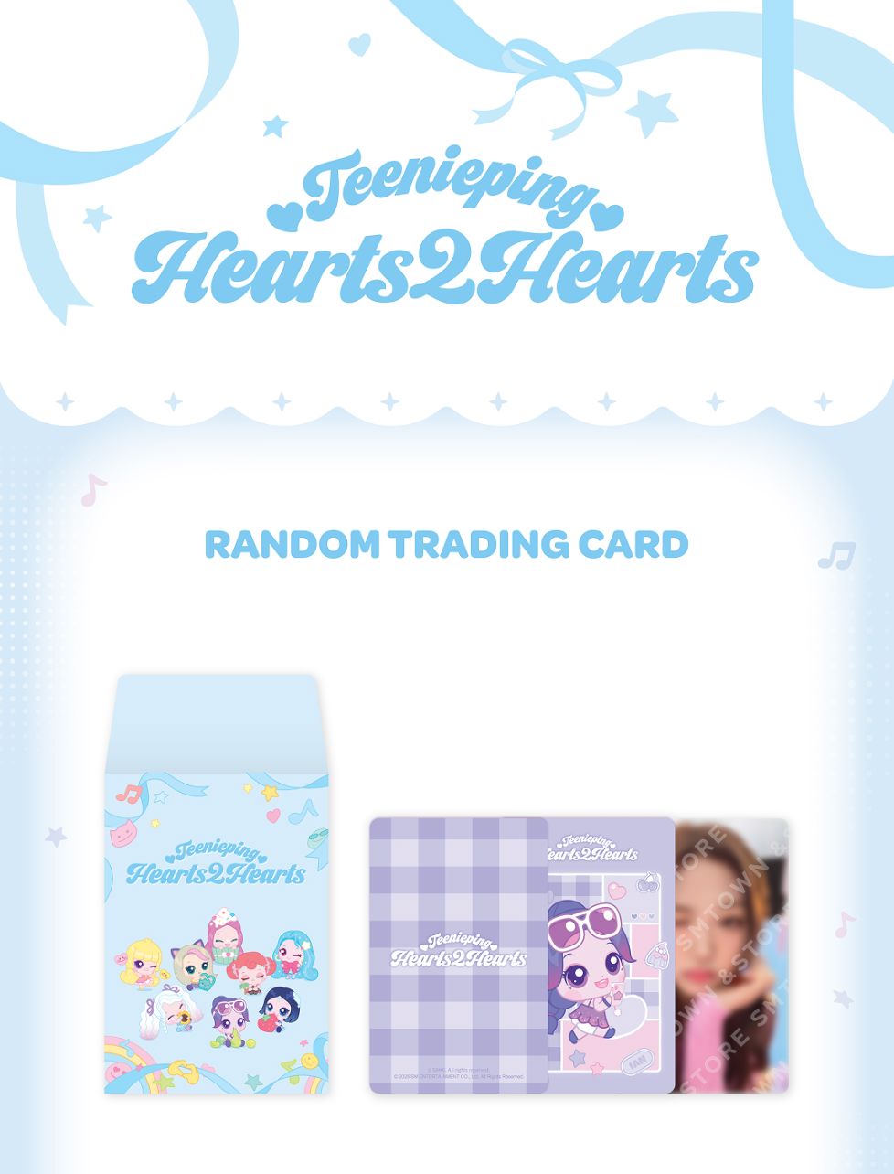 HEARTS2HEARTS - RANDOM TRADING CARD SET (TEENIEPING X HEARTS2HEARTS) Nolae