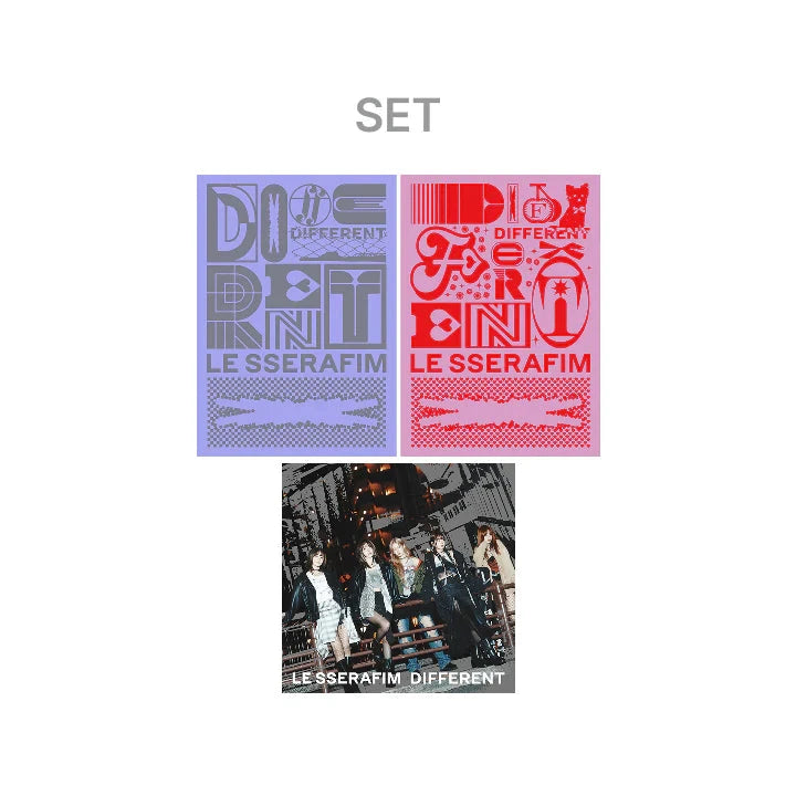 LE SSERAFIM - DIFFERENT (JAPAN 4TH SINGLE) + Weverse Gift