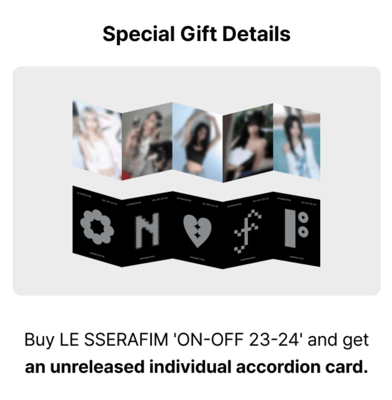LE SSERAFIM - 'ON-OFF 23-24' + Weverse Gift Nolae
