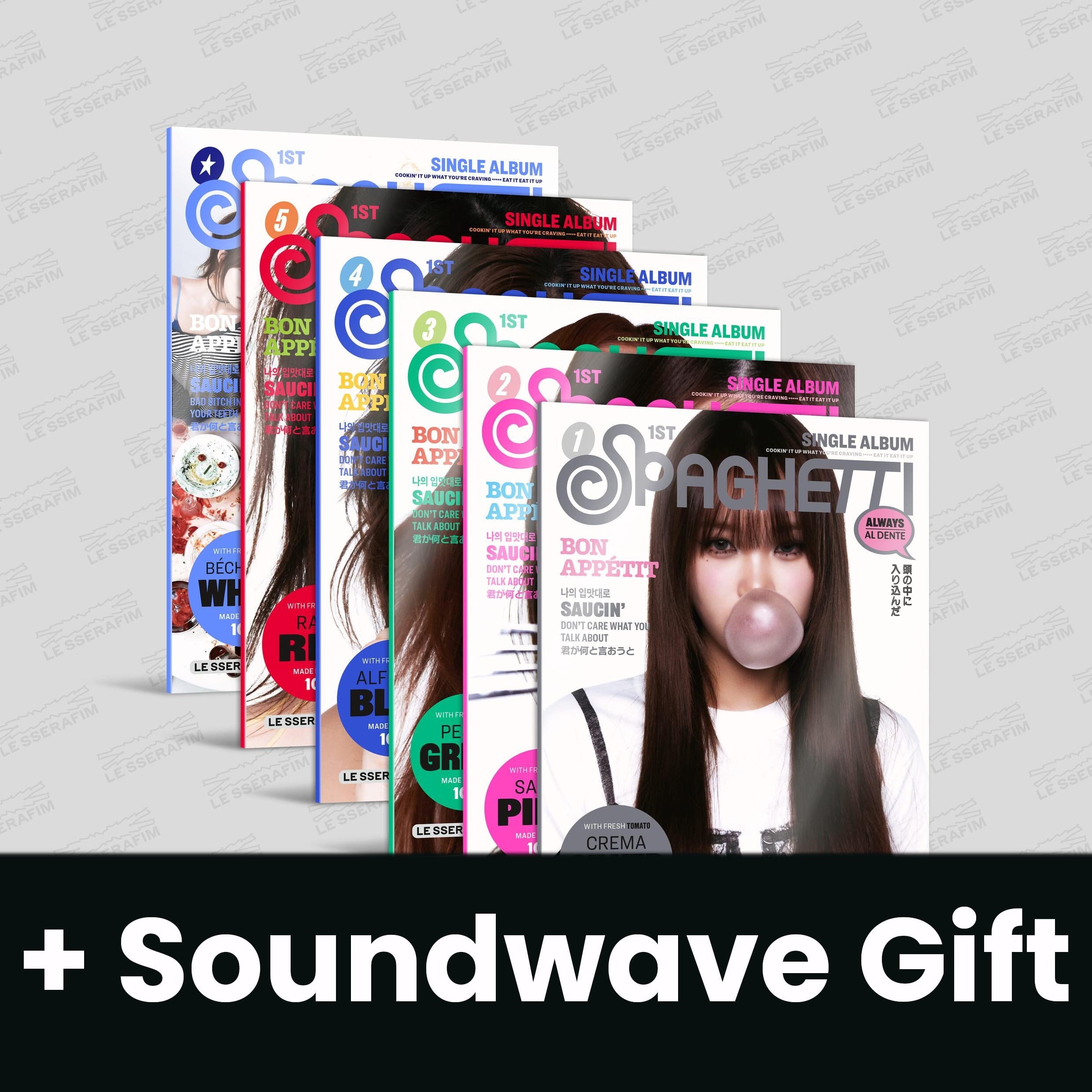 LE SSERAFIM - SPAGHETTI (COMPACT VER.) + Soundwave Gift Nolae