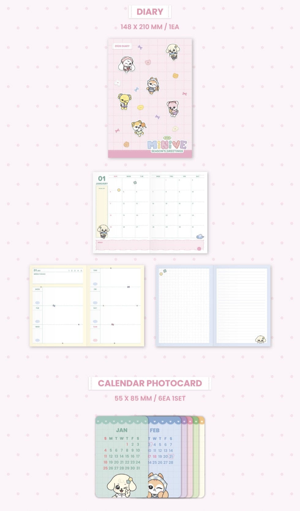 MINIVE - 2026 SEASON’S GREETINGS + POB STARSHIP SQUARE PHOTOCARD Nolae