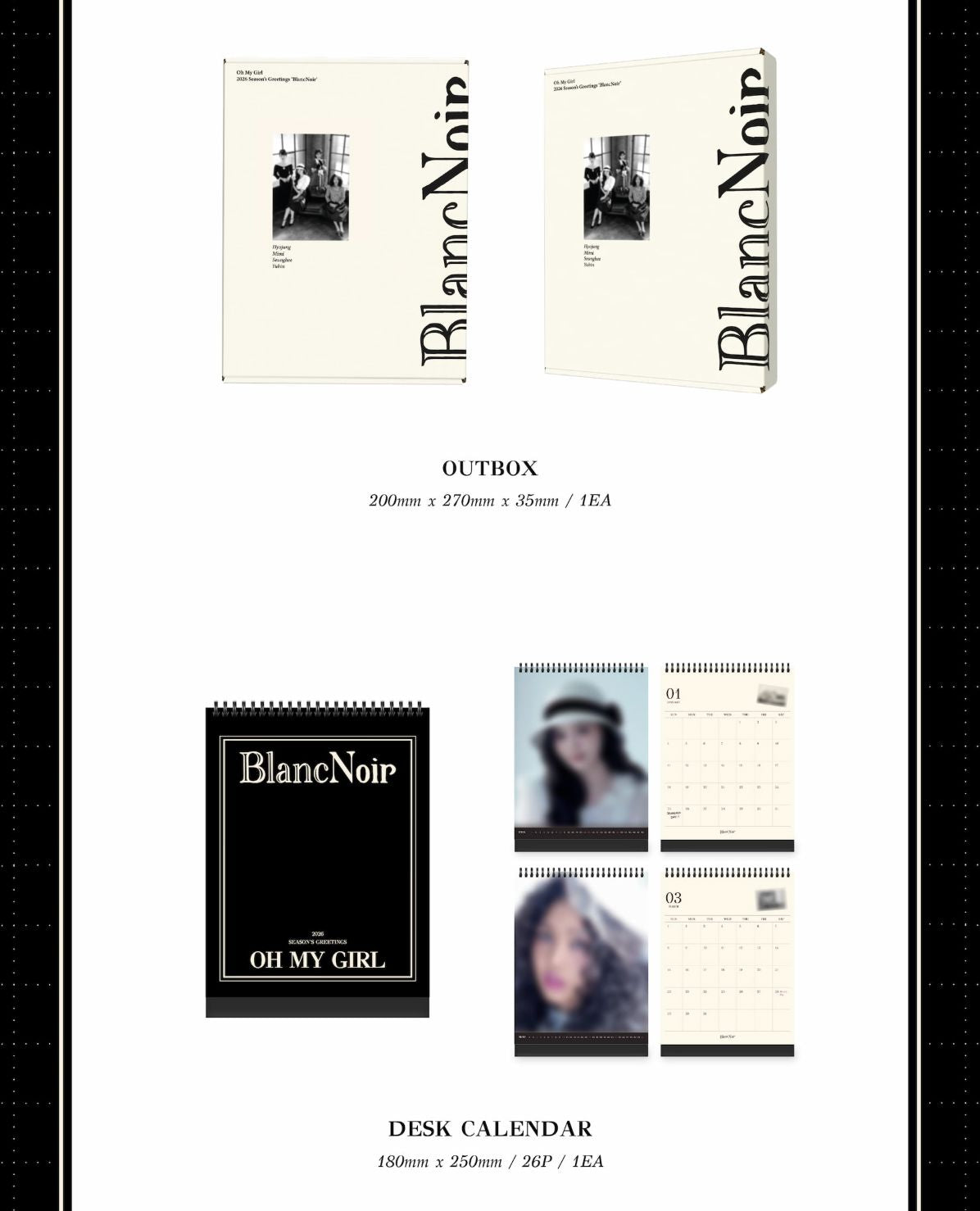 OH MY GIRL - 2026 SEASON'S GREETINGS (BLANC NOIR) Nolae