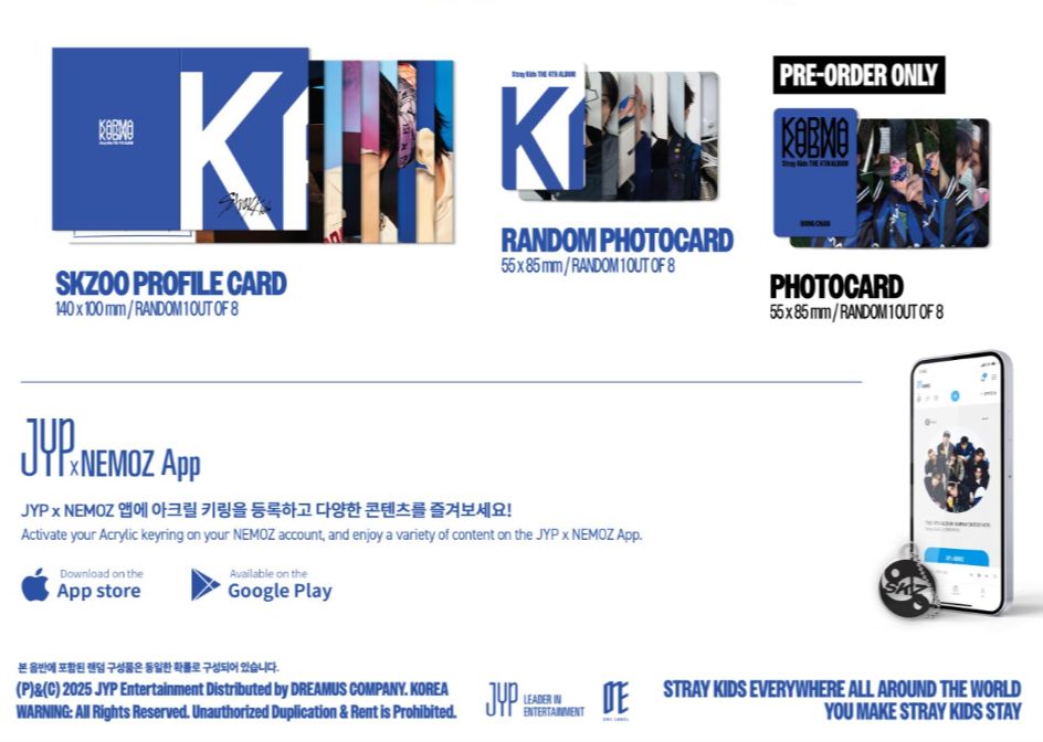 STRAY KIDS - KARMA (SKZOO VER.) + Soundwave Photocard Nolae
