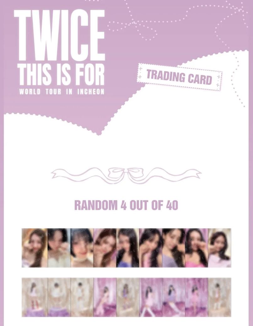 TWICE - TRADING CARD (THIS IS FOR 'WORLD TOUR IN INCHEON' OFFICIAL MD) Nolae