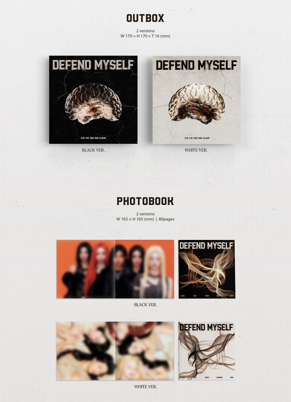 X:IN - DEFEND MYSELF (3RD MINI ALBUM) Nolae