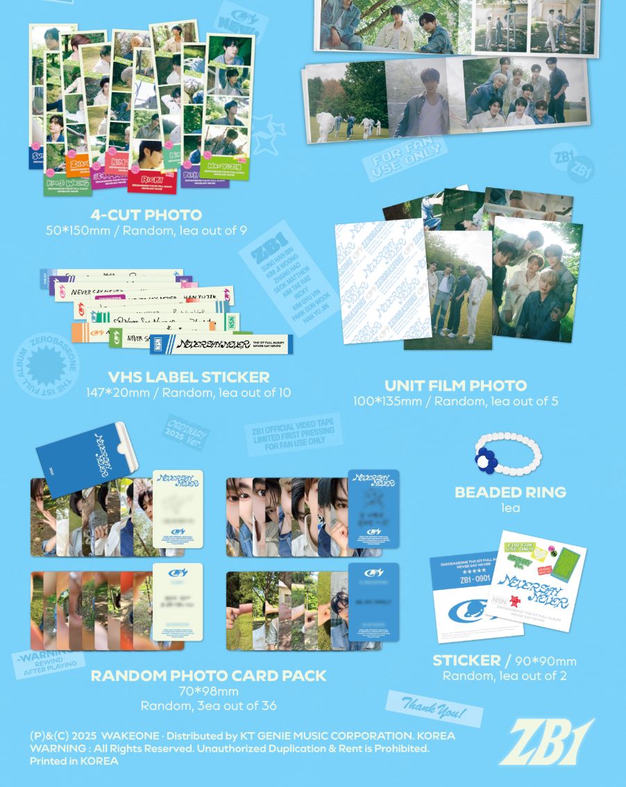 ZB1 - NEVER SAY NEVER (PHOTOBOOK VER.) + Soundwave Photocard Nolae