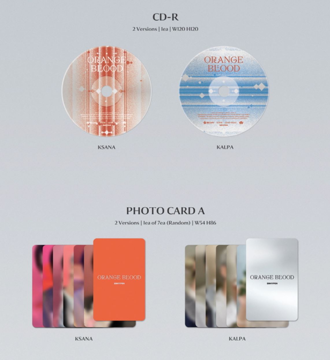 ENHYPEN - ORANGE BLOOD (5TH MINI ALBUM) STANDARD VER. Nolae Kpop