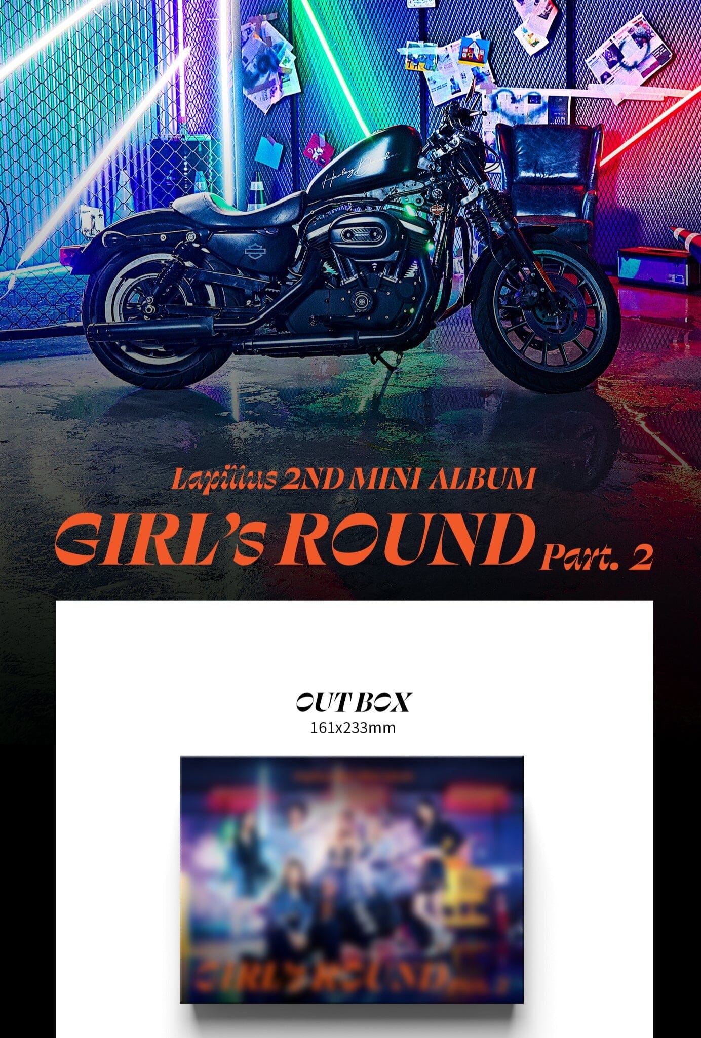 Lapillus - GIRL's ROUND Part. 2 (2nd Mini Album) Nolae Kpop