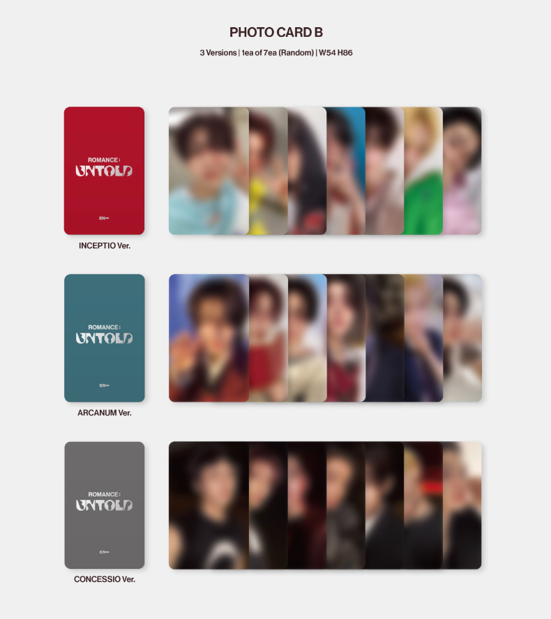 ENHYPEN - ROMANCE : UNTOLD (2ND STUDIO ALBUM) + Apple Music Photocard