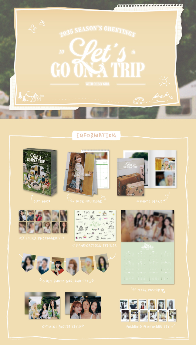 OH MY GIRL - 2025 SEASON'S GREETINGS (LET'S GO ON A TRIP)