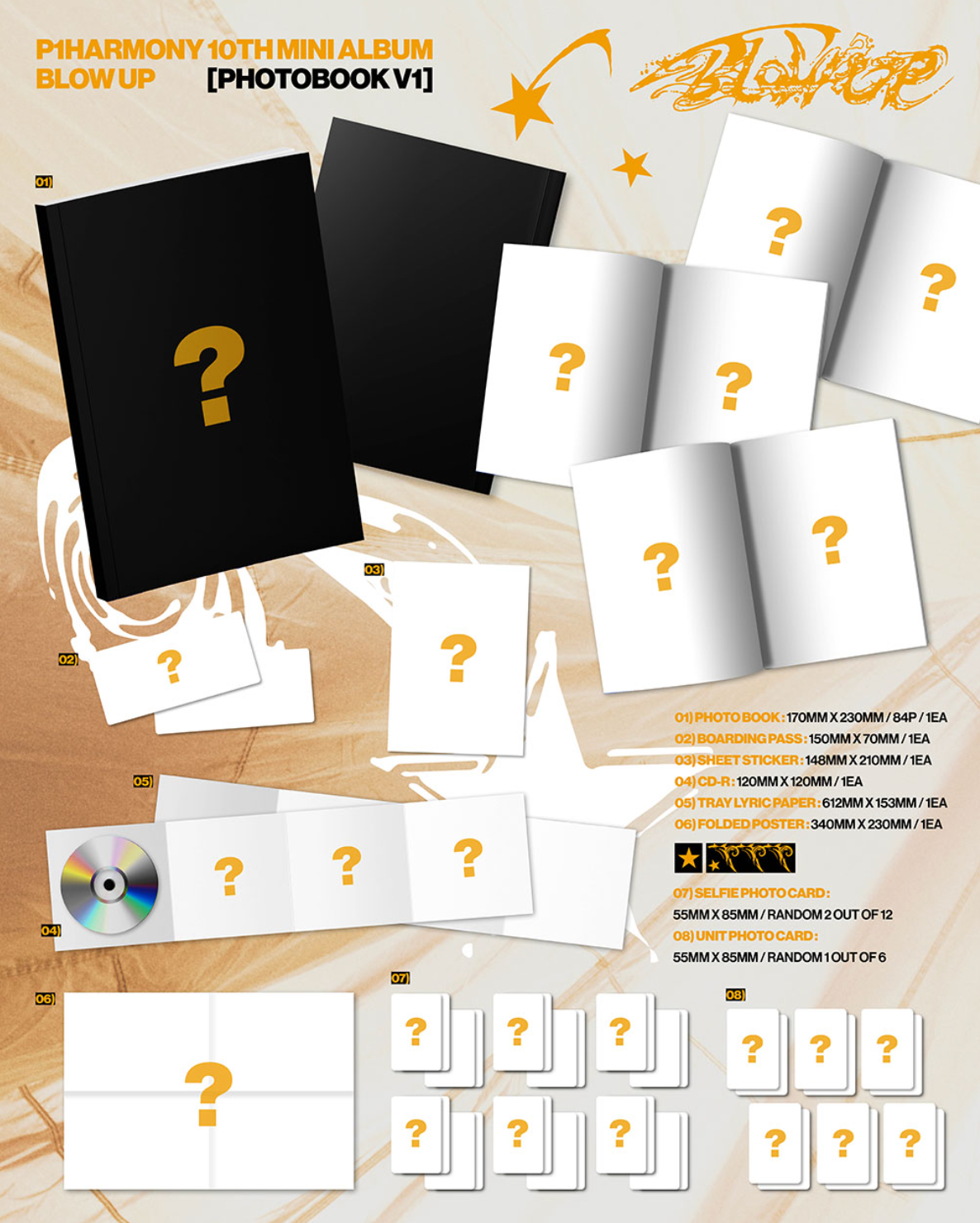 P1HARMONY - BLOW UP (PHOTOBOOK VER.) SET + Musicplant Gift