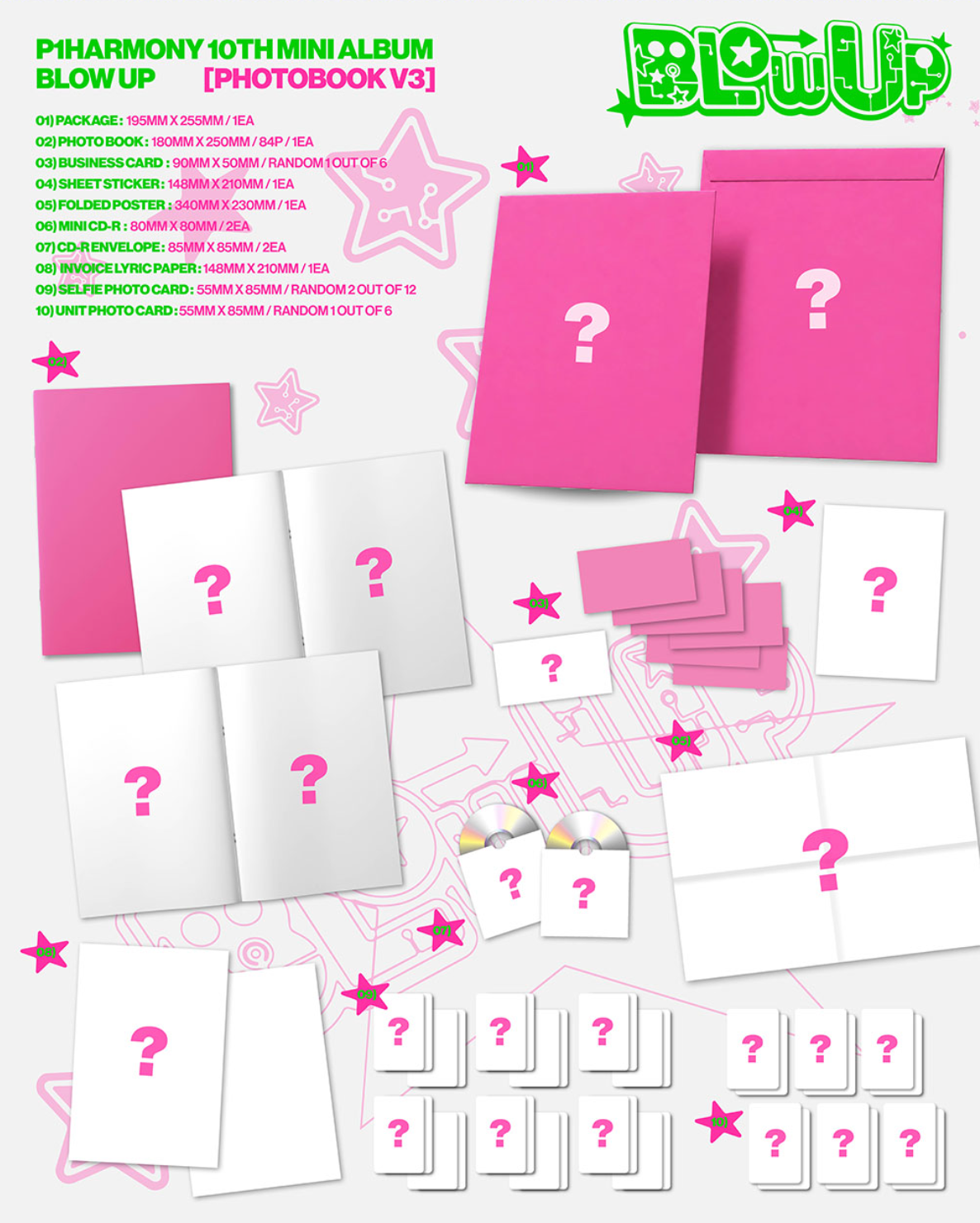 P1HARMONY - BLOW UP (PHOTOBOOK VER.) SET + Musicplant Gift