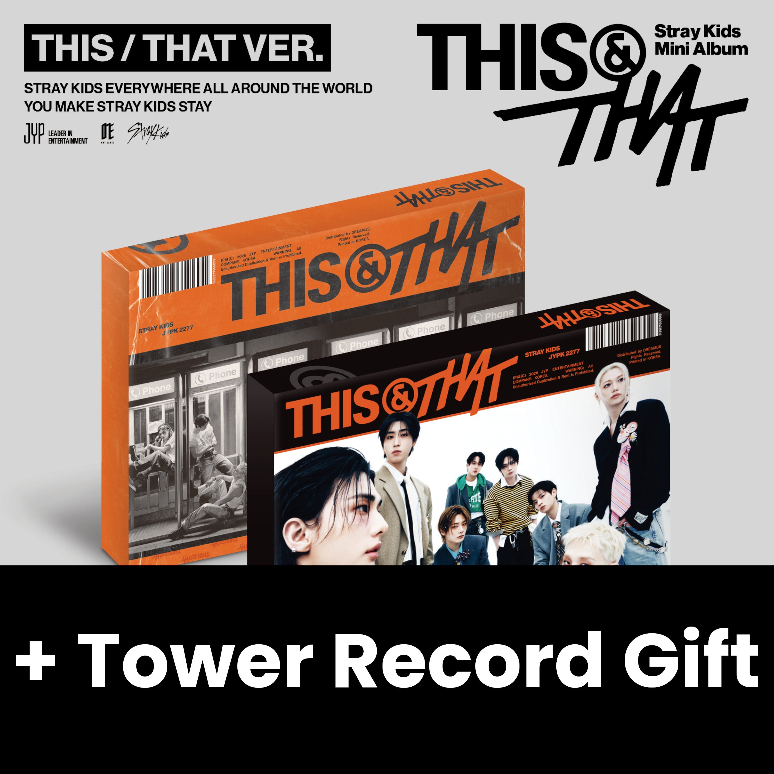 STRAY KIDS - THIS & THAT + Tower Record Gift