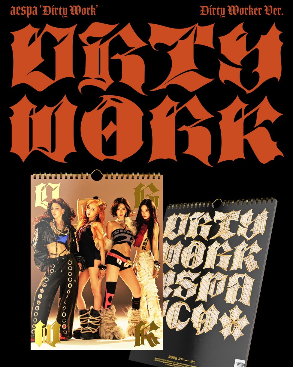 AESPA - DIRTY WORK (DIRTY WORKER) + Apple Music Photocard Nolae