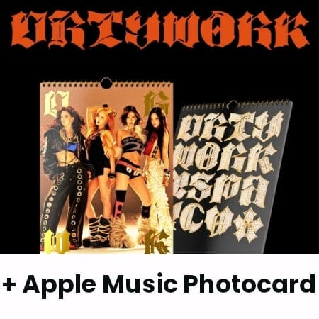 AESPA - DIRTY WORK (DIRTY WORKER) + Apple Music Photocard Nolae