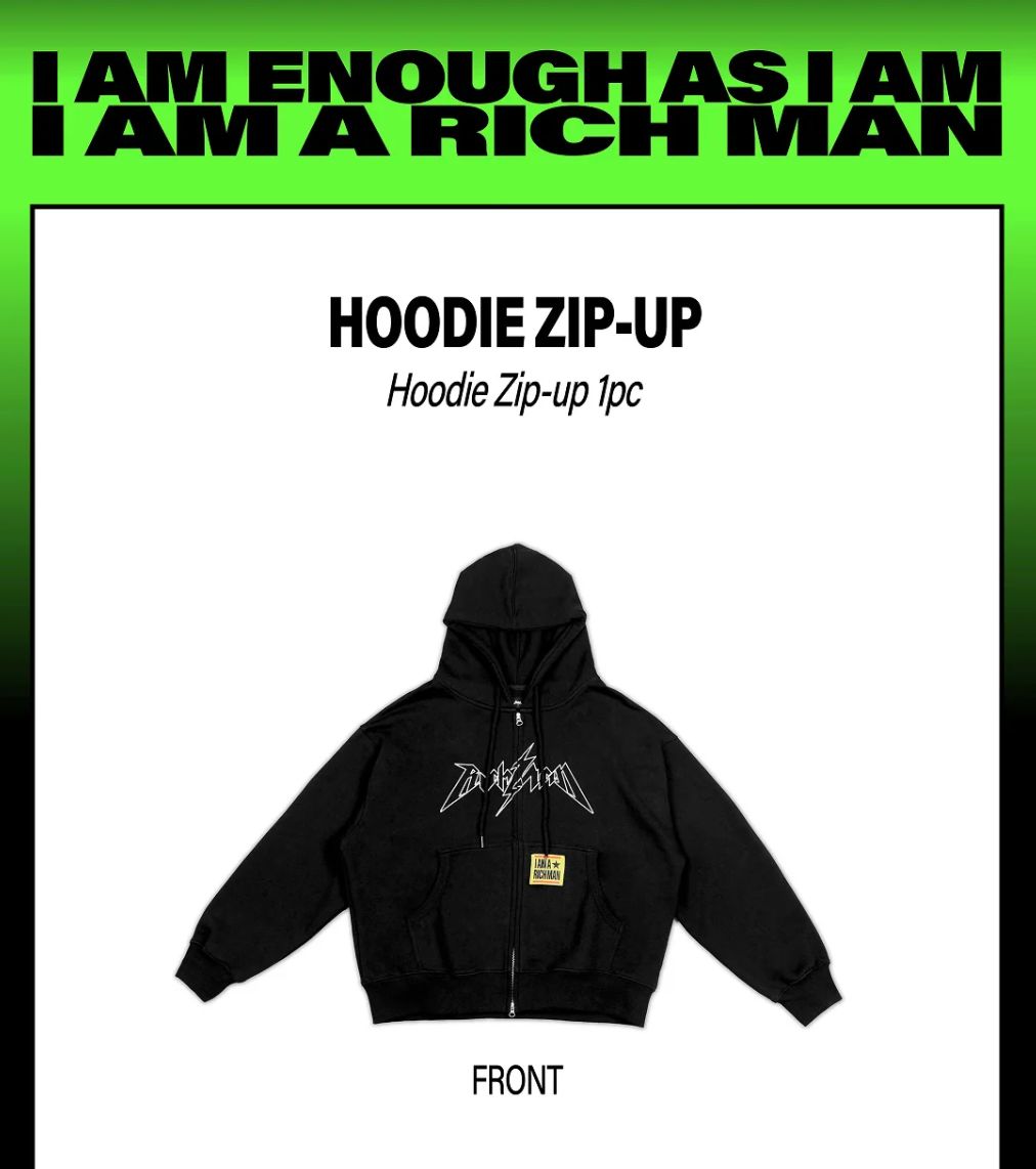 AESPA - HOODIE ZIP UP (RICH MAN POP UP OFFICIAL MD) Nolae