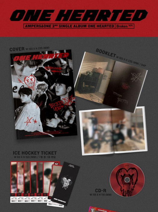 AMPERS&ONE - ONE HEARTED (2ND SINGLE ALBUM) + Soundwave Photocard Nolae