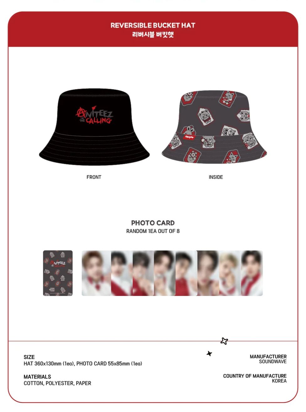 ATEEZ - CLOTHES & BAGS (ANITEEZ IN THE CALLING OFFICIAL MD) Nolae