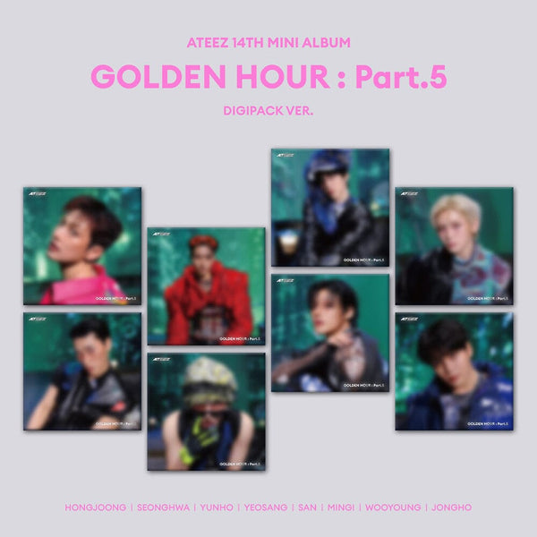 ソンファATEEZ jumpup ラキドロ レンチキュラー ゴルアワ Part5 ATEEZ - GOLDEN HOUR : PART.5 (DIGIPACK VER.)