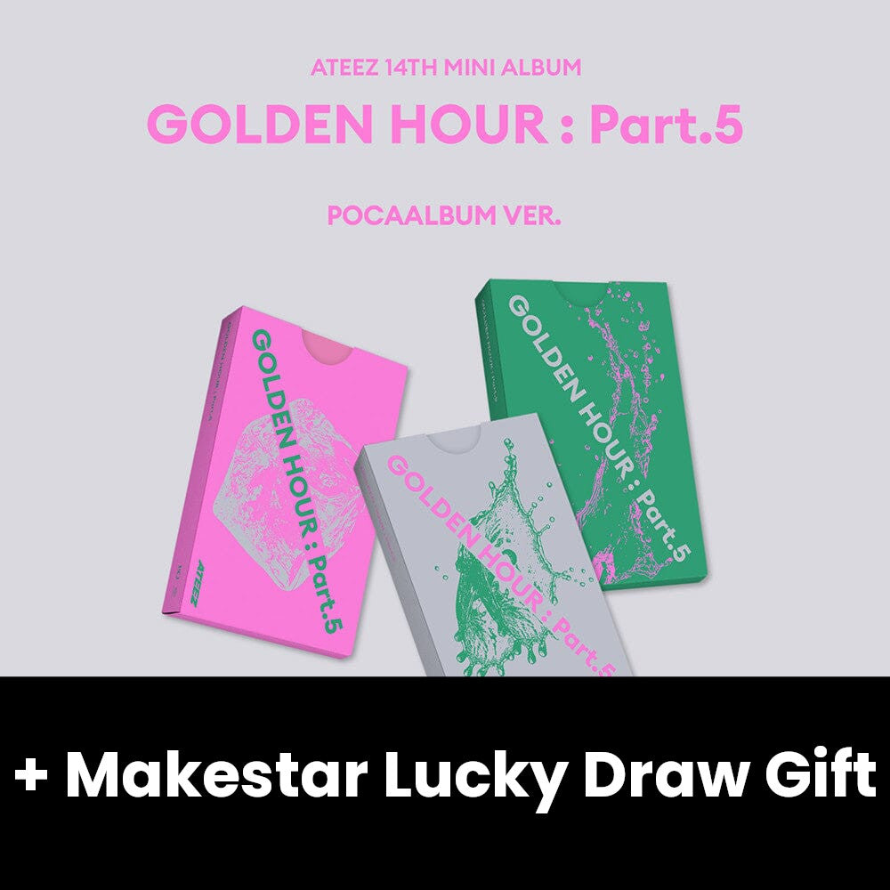 ATEEZ - GOLDEN HOUR : PART.5 (POCA ALBUM VER.) + Makestar Lucky Draw Gift
