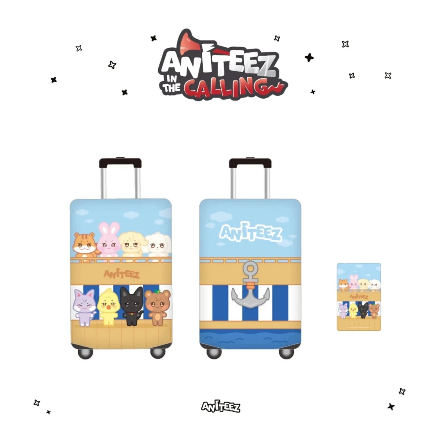 ATEEZ - LUGGAGE COVER (ANITEEZ IN THE CALLING OFFICIAL MD) Nolae