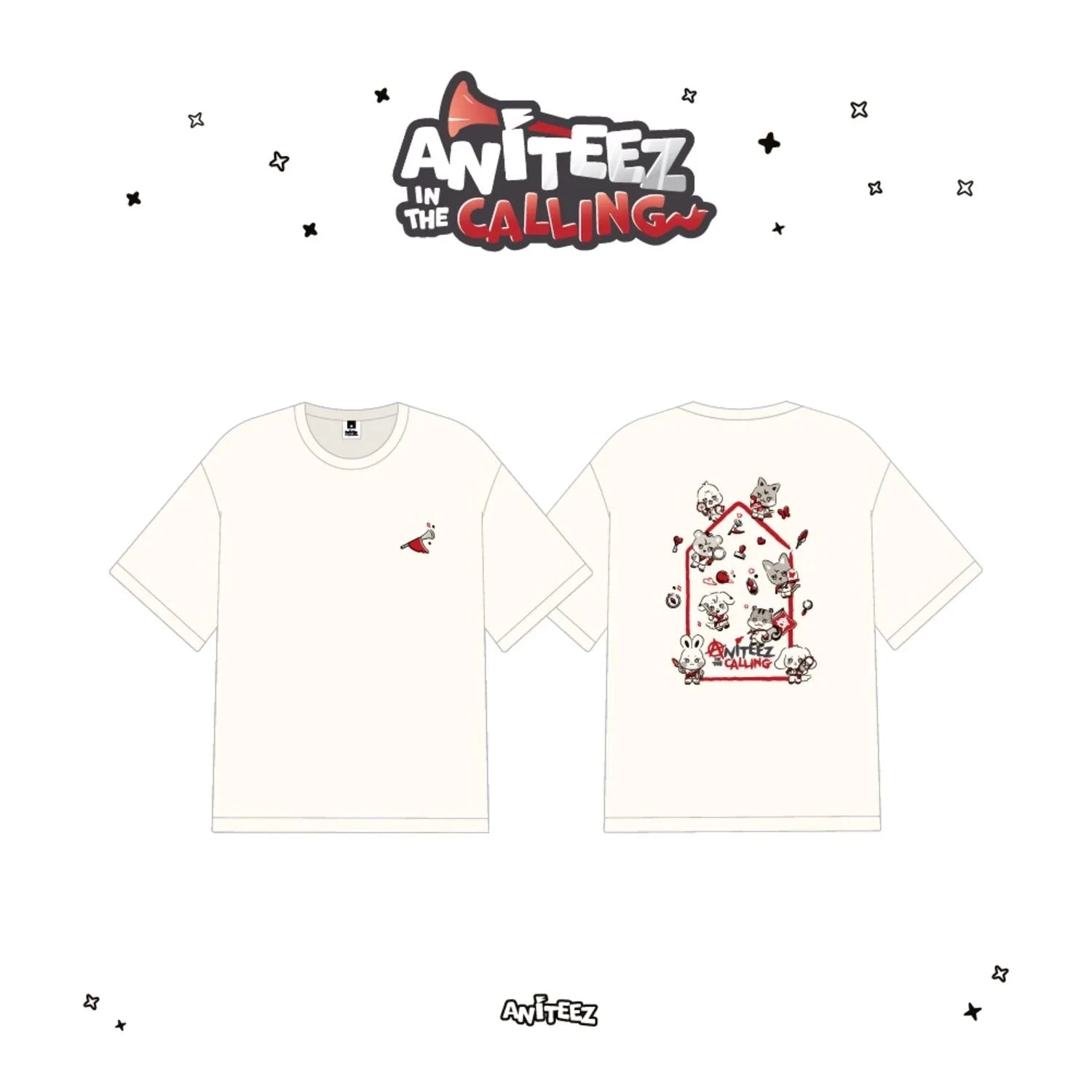ATEEZ - T-SHIRTS (ANITEEZ IN THE CALLING OFFICIAL MD) Nolae