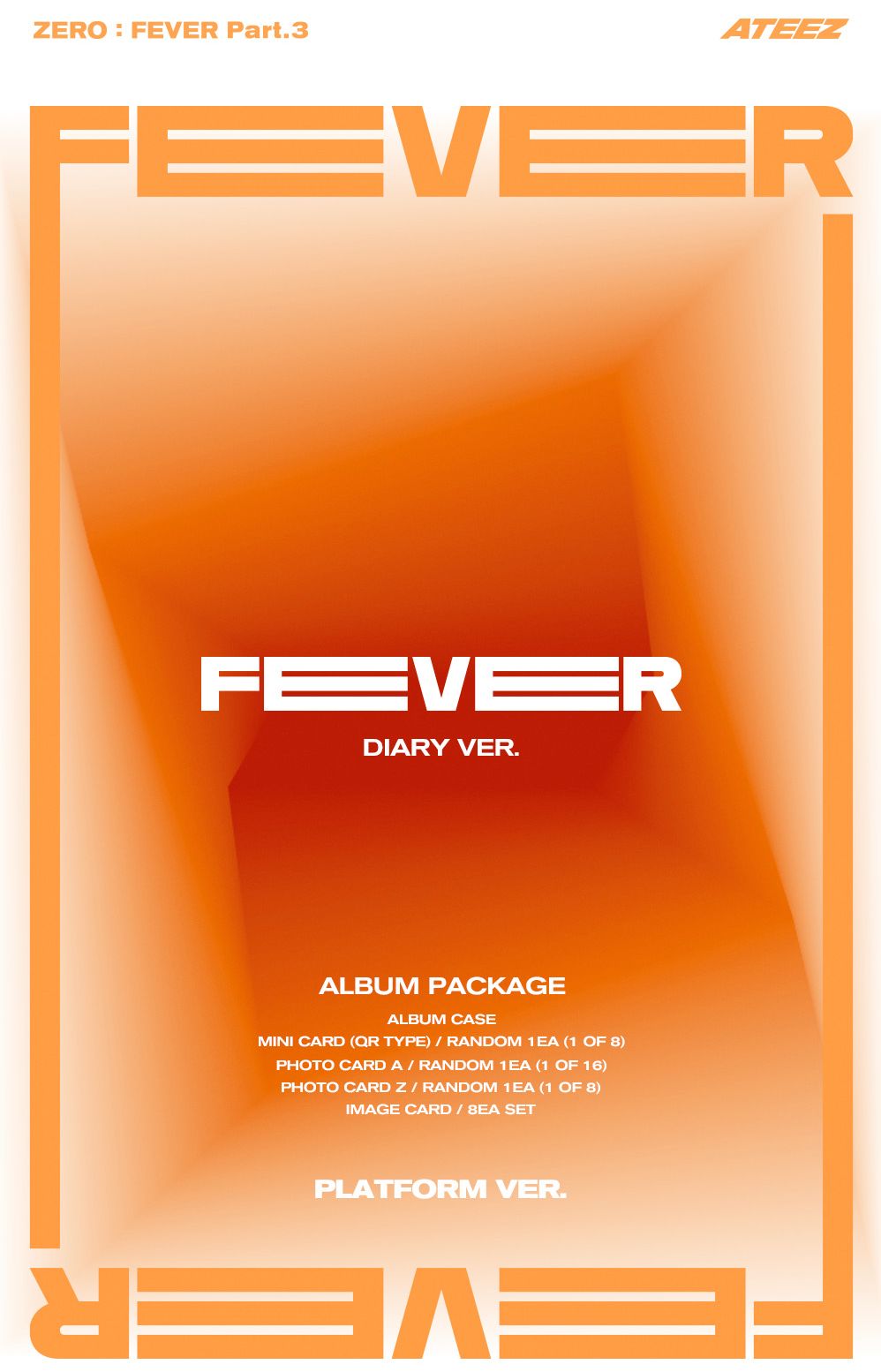 ATEEZ - ZERO : FEVER PART.3 (PLATFORM VER.) + Mini Record Gift Nolae