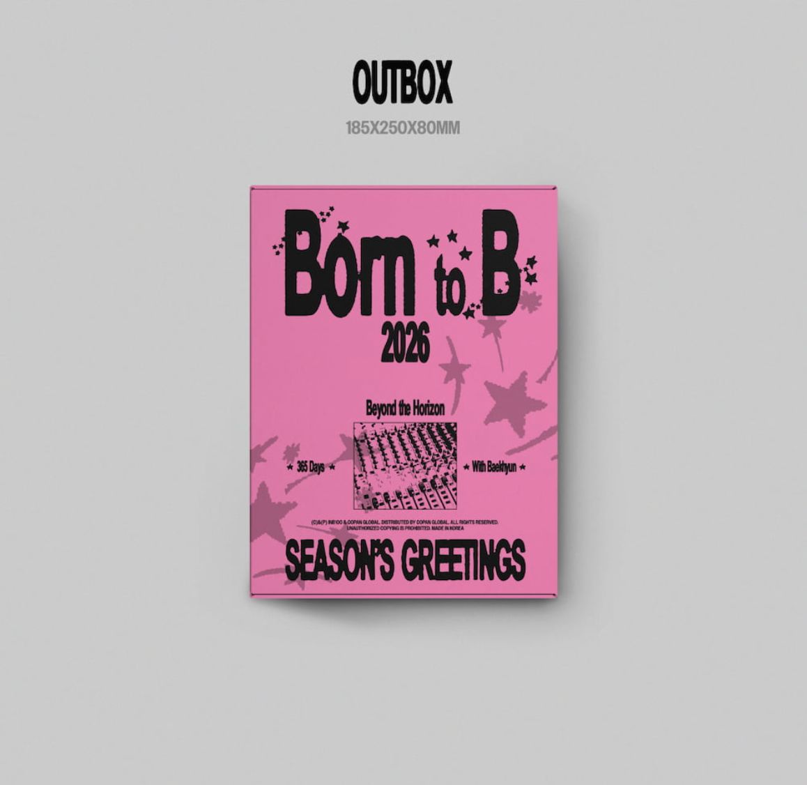 BAEKHYUN (EXO) - 2026 SEASON'S GREETINGS (BORN TO B) + Extra Photocard Nolae