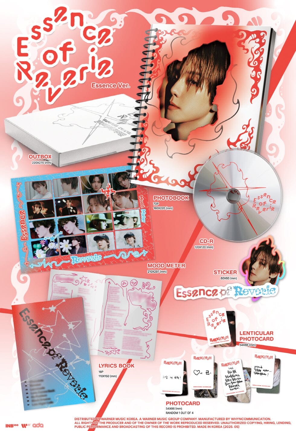 BAEKHYUN (EXO) - ESSENCE OF REVERIE (PHOTOBOOK VER.) Nolae
