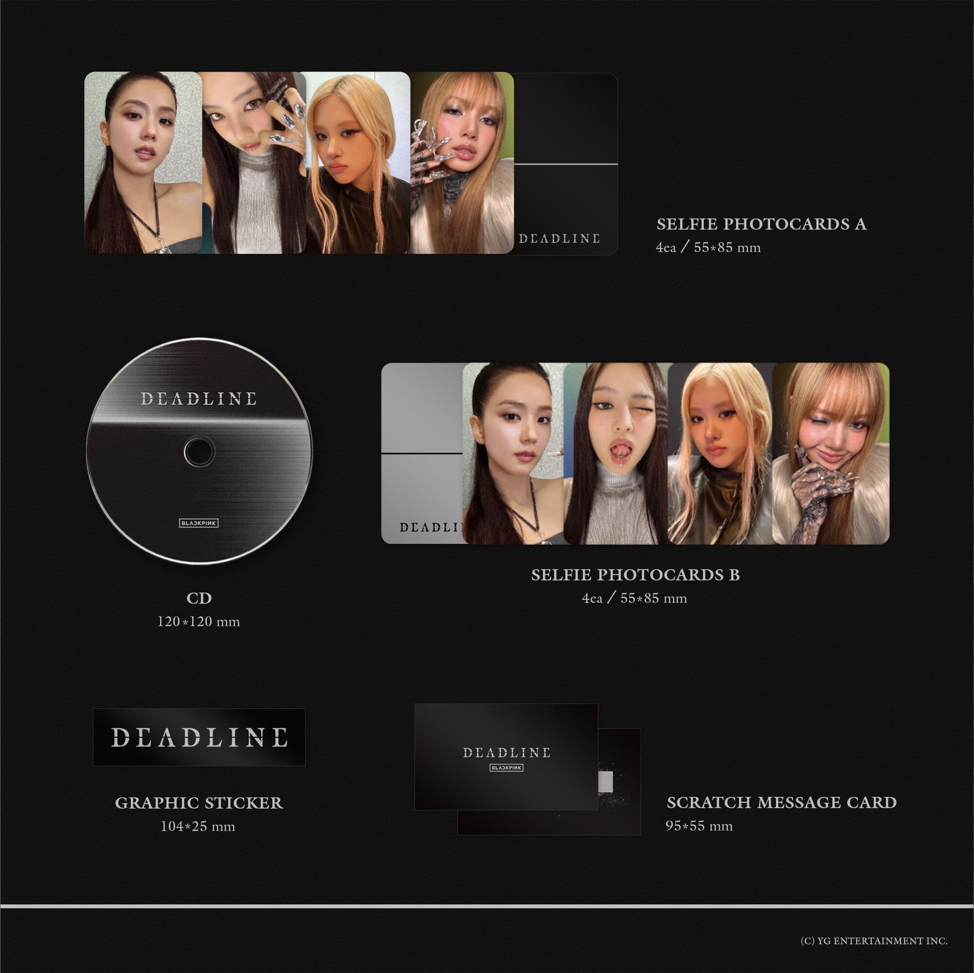 BLACKPINK - DEADLINE (GRAY VER.) + YG SELECT Gift