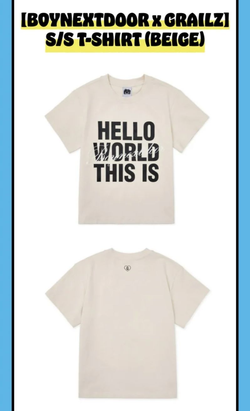 BOYNEXTDOOR - [BOYNEXTDOOR X GRAILZ] S/S T-SHIRT (KNOCK ON VOL.1 FINAL