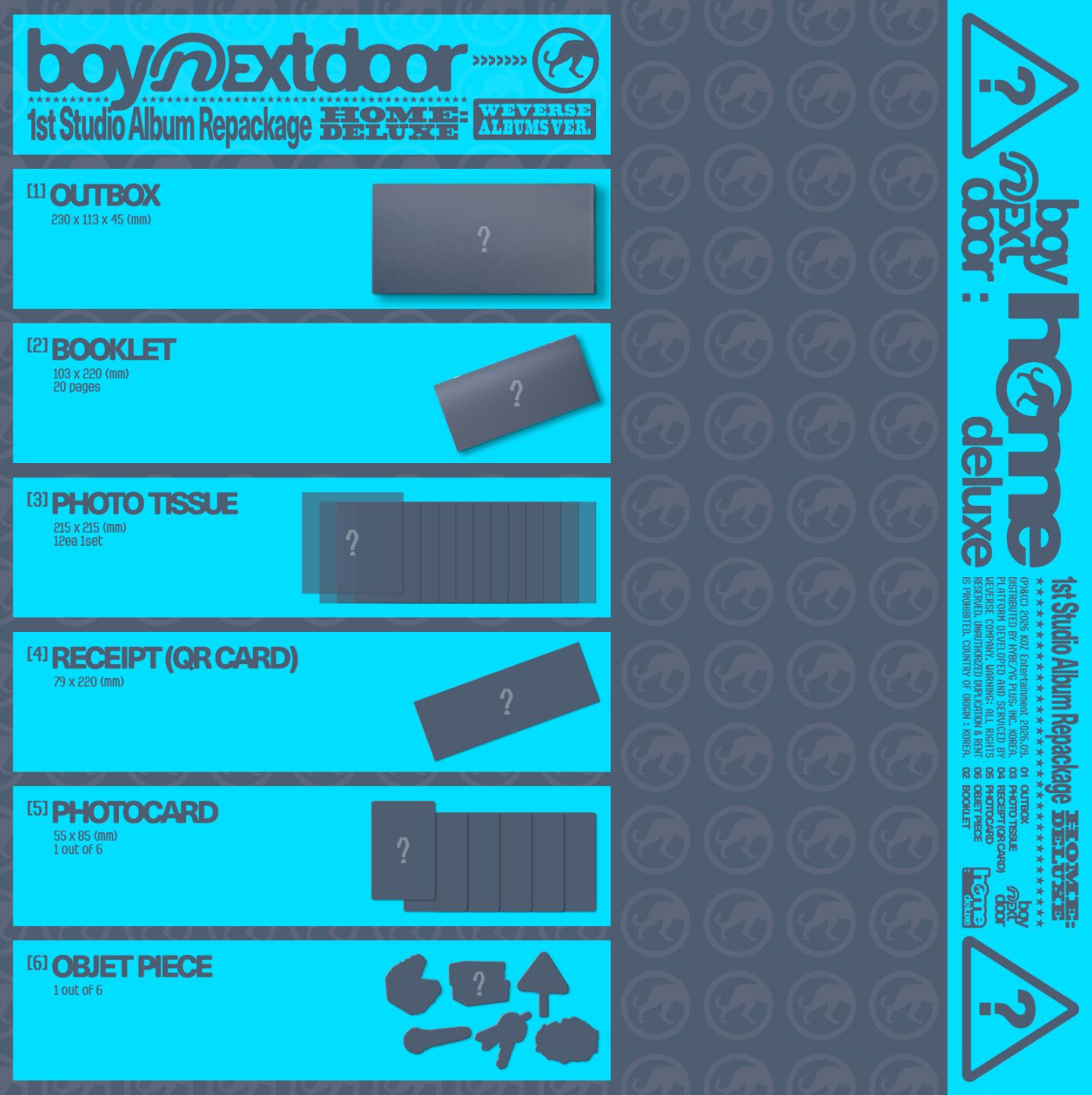 BOYNEXTDOOR - HOME : DELUXE (WEVERSE ALBUMS VER.) + Weverse Gift Nolae