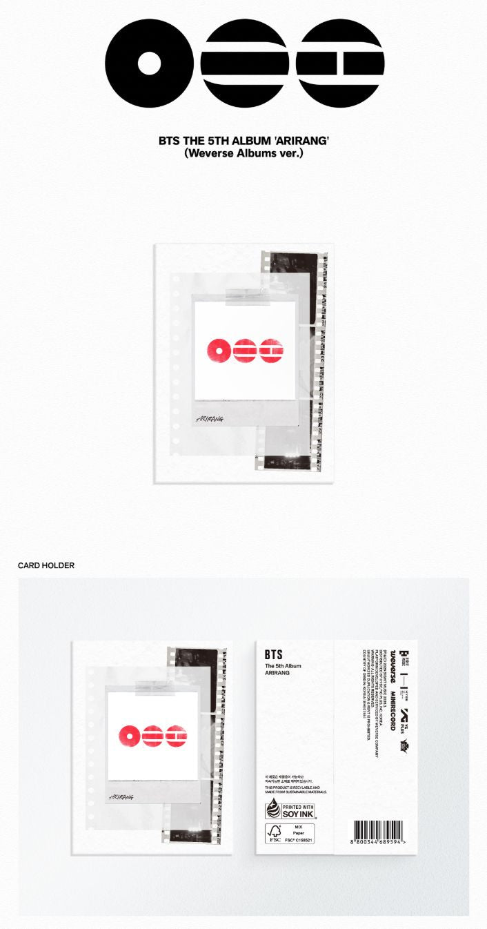 BTSアリランGLOBAL3形態×4 Weverse Albums ver.×4 BTS - ARIRANG (WEVERSE ALBUMS VER.)