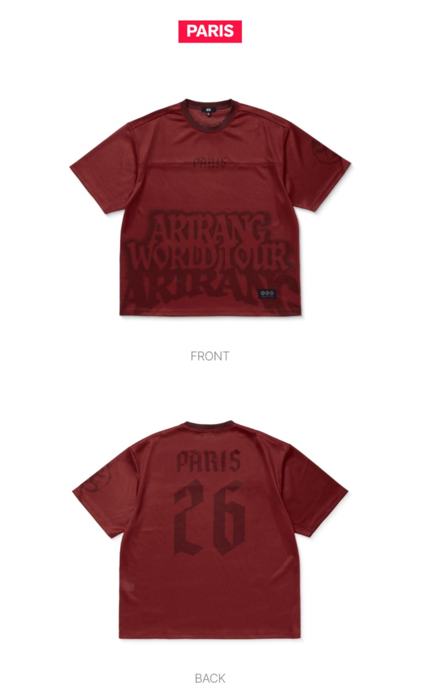 BTS WORLD TOUR ARIRANG Europe コンプリート BTS - TOUR JERSEY EUROPE (WORLD TOUR 'ARIRANG' OFFICIAL MD)