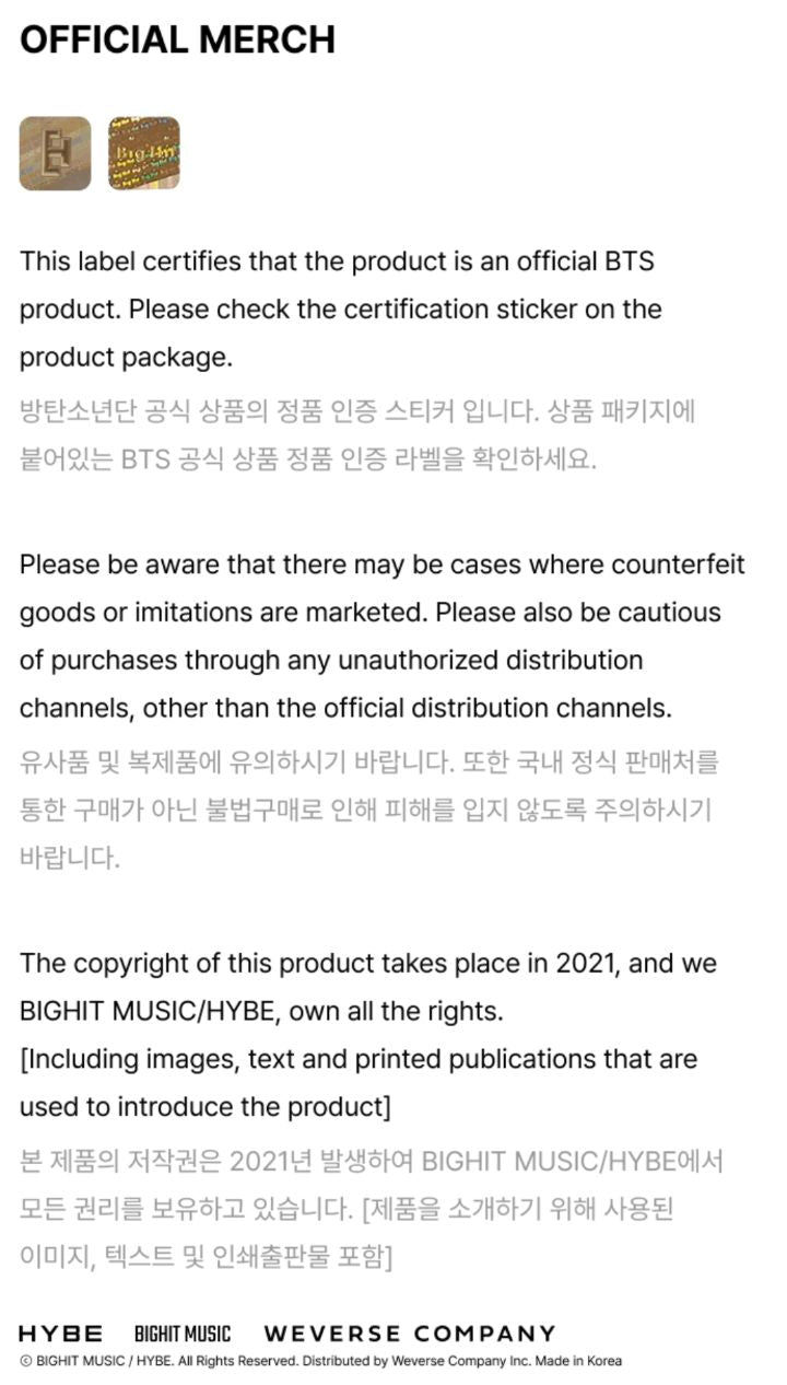 BTS - WORLD TOUR 'ARIRANG' 2ND DROP OFFICIAL MD 2 Nolae