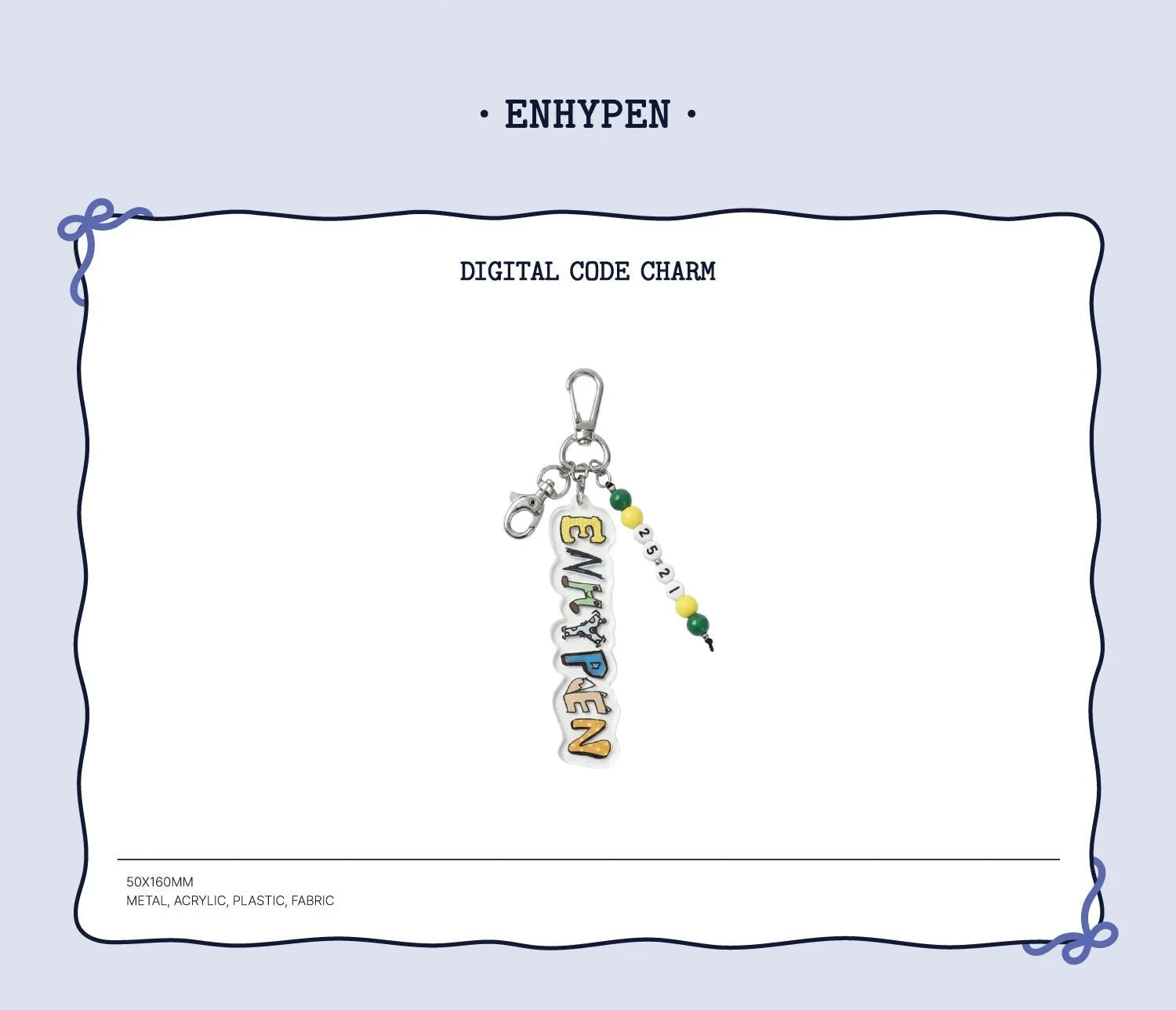 ENHYPEN - DIGITAL CODE CHARM (HOLIDAY HOUSE HYBE 2026 SEASON'S GREETINGS OFFICIAL MD) Nolae