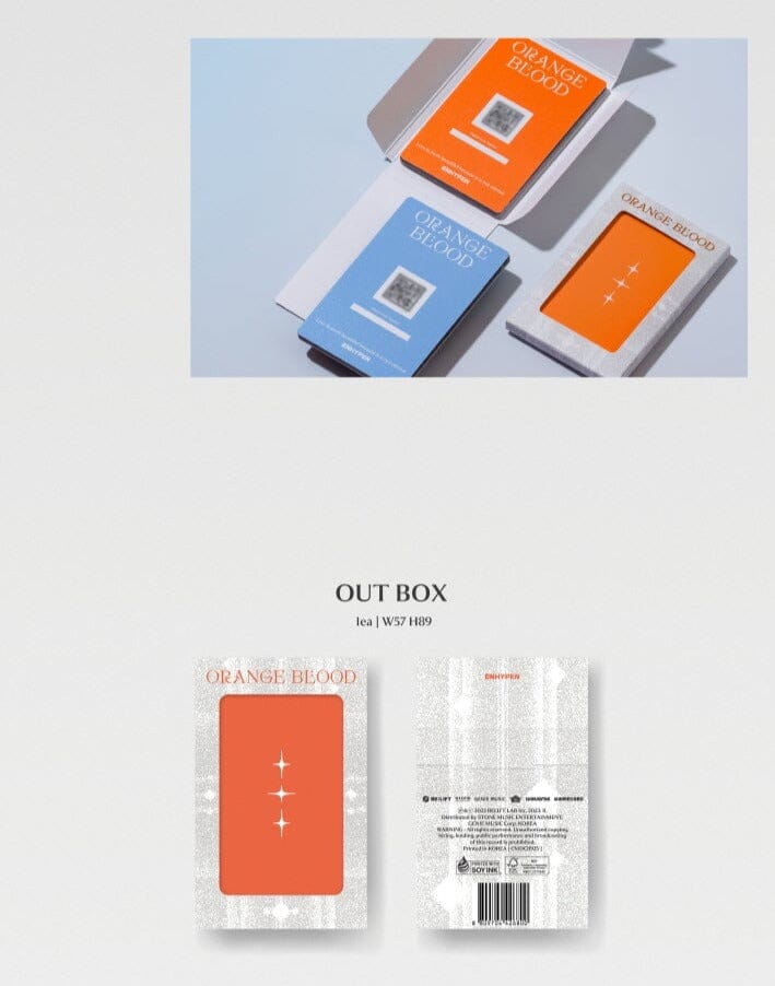 ENHYPEN - ORANGE BLOOD (WEVERSE ALBUMS VER.) + Weverse Gift Nolae