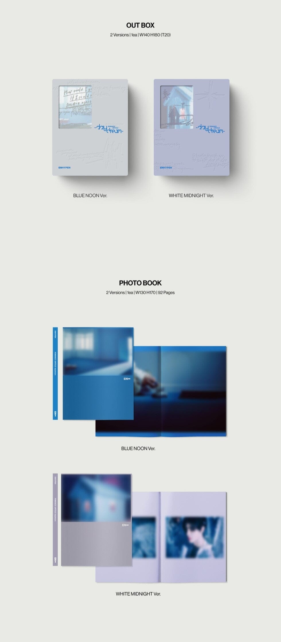 ENHYPEN - ROMANCE : UNTOLD - DAYDREAM (SET) + WEVERSE GIFT Nolae