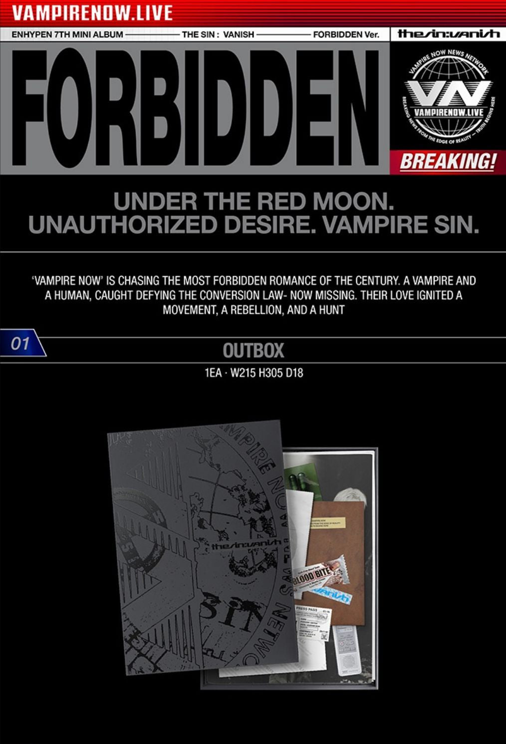 ENHYPEN - THE SIN: VANISH + Tower Record Gift Nolae