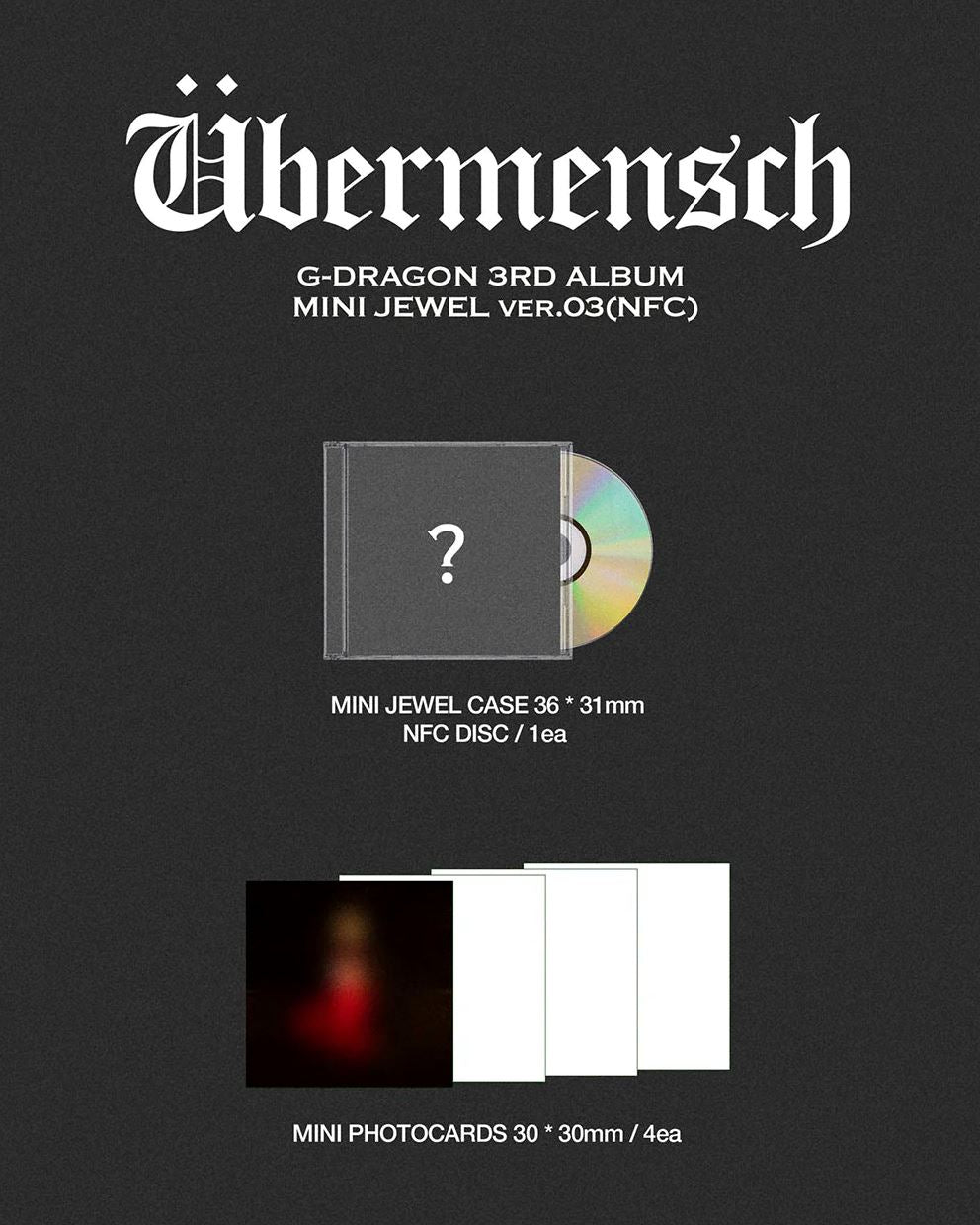 G-DRAGON - ÜBERMENSCH (MINI JEWEL VER.) Nolae